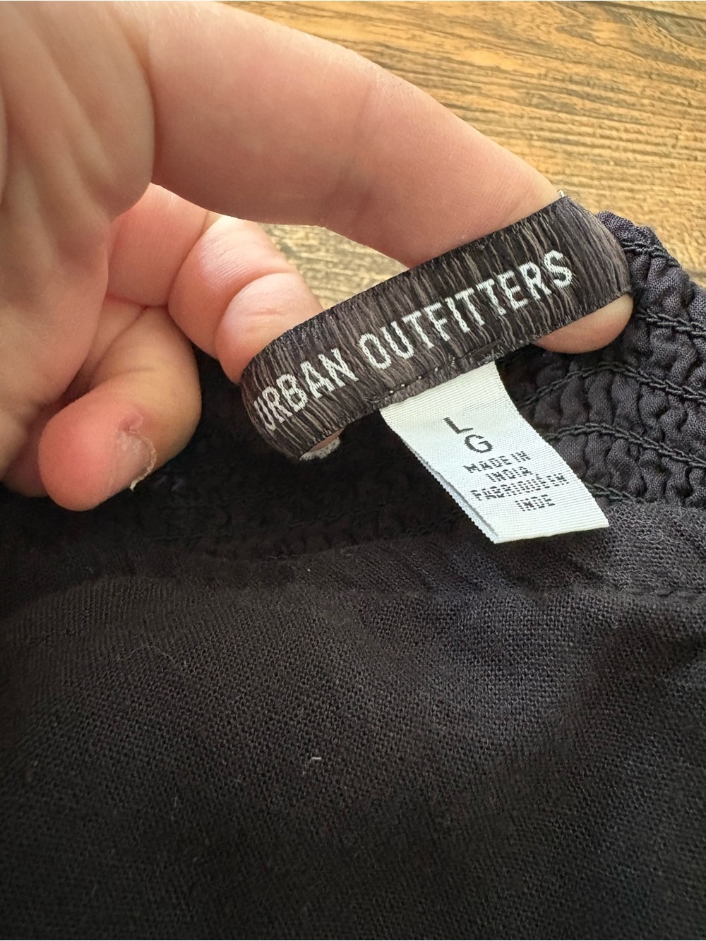 Urban Outfitters Sofia Black Puff Sleeve Mini Dress Black size L - Picture 2 of 6